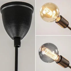 6-Lichts hanglamp zwart exclusief lichtbron></noscript>Straluma New