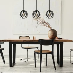 3-Lichts hanglamp zwart met ronde kappen></noscript>Straluma Best