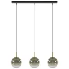 3-Lichts LED eettafelhanglamp met gold fading glas>Straluma Best