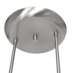 4-Lichts LED hanglamp staal met witte schotels dimbaar></noscript>Straluma New