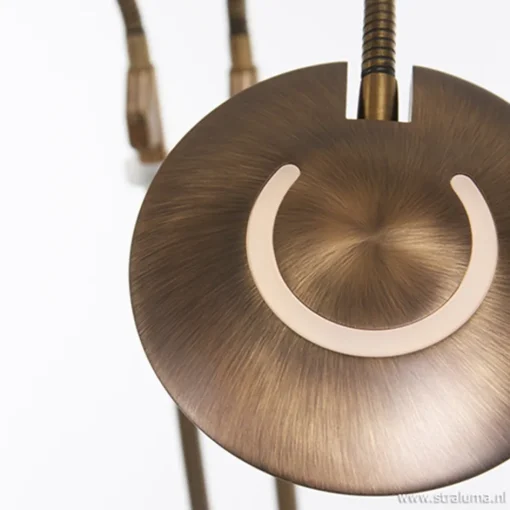 2-Lichts leeslamp brons LED dimbaar>Straluma Best
