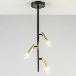 3-Lichts plafondlamp G9 zwart met goud>Straluma Sale