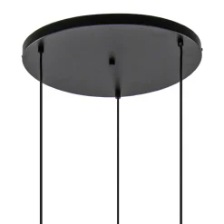 3-Lichts ronde hanglamp goud/mat zwart></noscript>Straluma Outlet