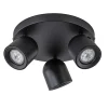 3-Lichts ronde opbouwspot zwart verstelbaar>Straluma Clearance