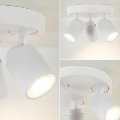 3-Lichts ronde plafondspot wit verstelbaar><noscript><img width=