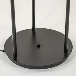 3-Lichts vloerlamp mat zwart met amber glazen bollen></noscript>Straluma Clearance