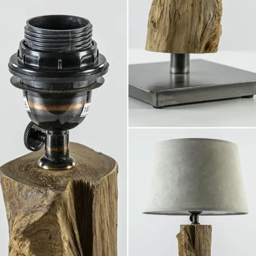 Light & Living lampvoet Siji metaal met hout>Straluma Clearance