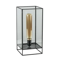 Light & Living tafellamp Solas zwart met glas>Straluma Online