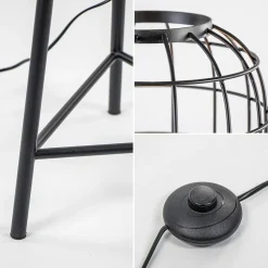 Light & Living vloerlamp Toah zwart met antiek brons></noscript>Straluma