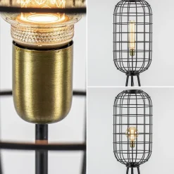 Light & Living vloerlamp Toah zwart met antiek brons></noscript>Straluma