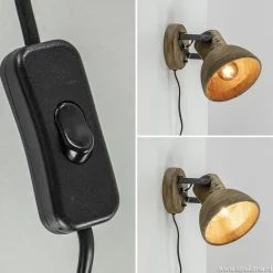 Light & Living wandlamp Ilanio hout met metaal></noscript>Straluma Online