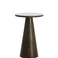 Light and Living bijzettafel Ynez bruin marmer 29x43 cm>Straluma Best