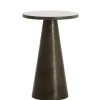 Light and Living bijzettafel Ynez bruin marmer 36x51 cm>Straluma