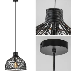 Light and Living hanglamp Pocita zwart>Straluma