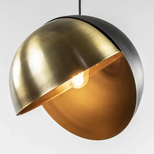 Light and Living hanglamp Namco zwart met antiek brons>Straluma New