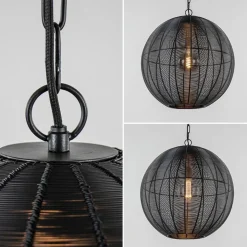 Light and Living hanglamp Amarah rond mat zwart></noscript>Straluma