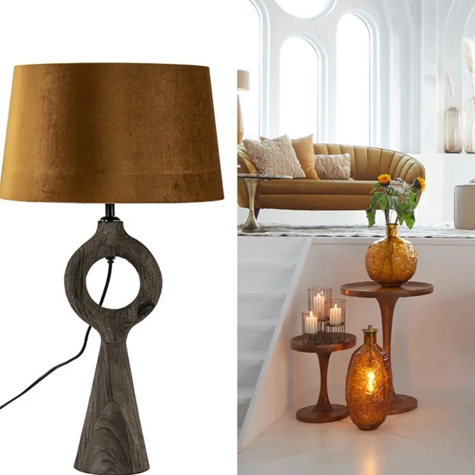 Light and Living lampvoet Sabuli donker bruin hout>Straluma Clearance