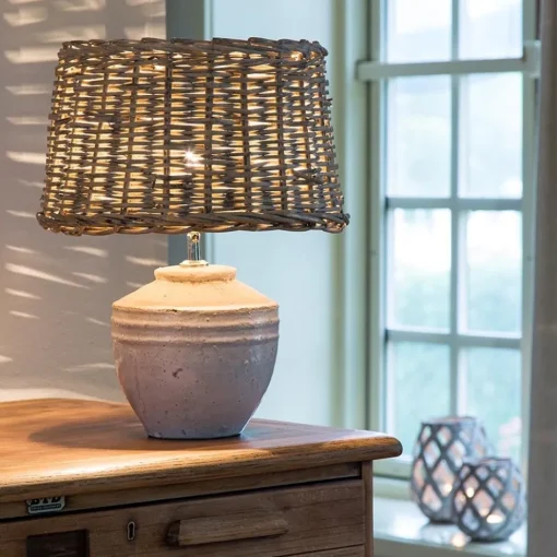 Light and Living lampvoet Toba wit 25x35 cm>Straluma