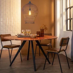 Light and Living ronde eettafel Mimoso acacia hout><noscript><img width=