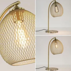 Light and Living tafellamp Moroc goud metaal></noscript>Straluma Online