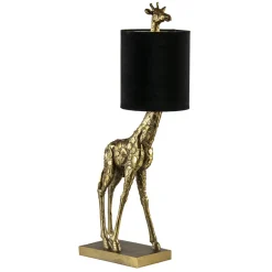 Light and Living tafellamp Giraffe klein antiek brons/velvet zwart>Straluma