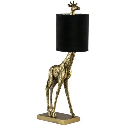 Light and Living tafellamp Giraffe klein antiek brons/velvet zwart>Straluma