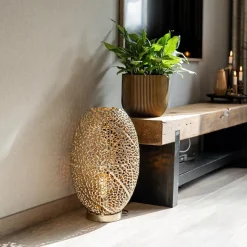 Light and Living tafellamp Sinula goud groot></noscript>Straluma Discount