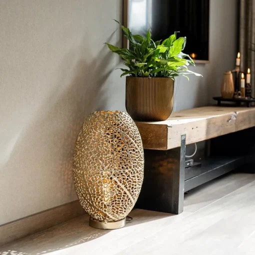 Light and Living tafellamp Sinula goud groot>Straluma Discount