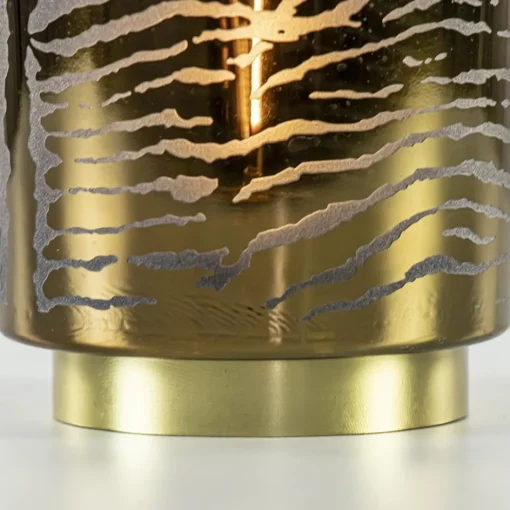 Light and living tafellamp grijs goud op batterijen Zebra>Straluma Best