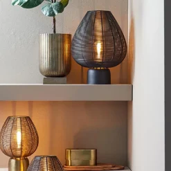 Light and Living tafellamp Suneko antiek brons></noscript>Straluma