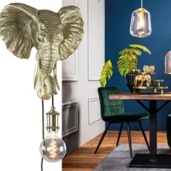 Light and Living wandlamp Elephant licht goud><noscript><img width=