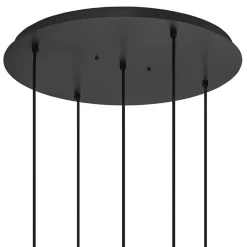 Luxe 5-lichts hanglamp mat zwart E27+GU10 rond></noscript>Straluma Online