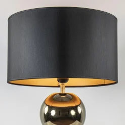 Luxe tafellamp goud inclusief kap zwart/goud></noscript>Straluma Clearance