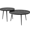 Mango houten koffietafel set van 2 zwart>Straluma Sale