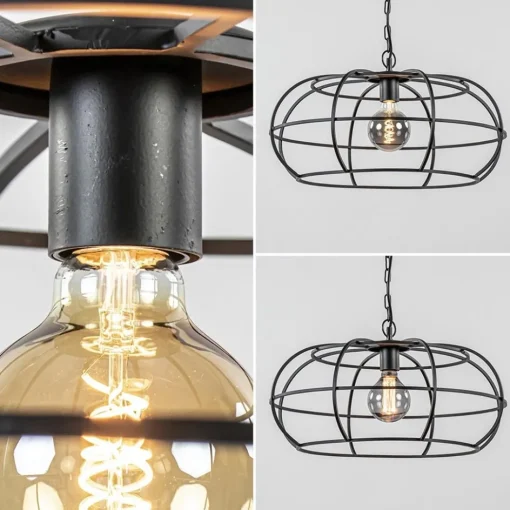 Mat zwart metalen hanglamp Imelda Light and Living>Straluma Outlet