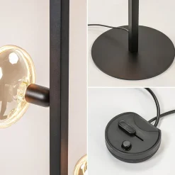 Mat zwart metalen vloerlamp met E27 fittingen></noscript>Straluma Online