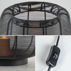 Mat zwarte draad tafellamp Adeta></noscript>Straluma Discount