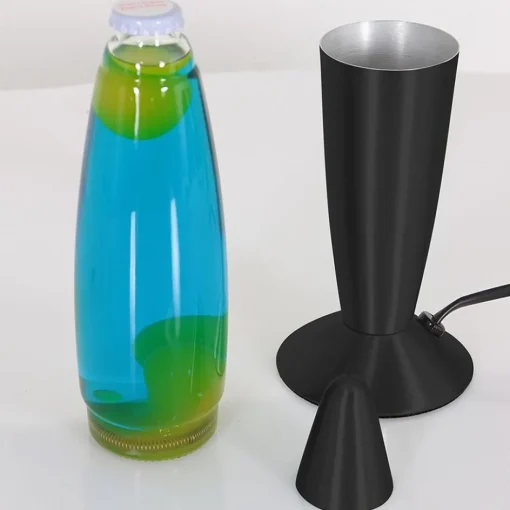 Mat zwarte lavalamp met blauw water en groene vlekken>Straluma Discount