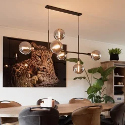 Mat zwarte 6-lichts hanglamp exclusief lichtbronnen></noscript>Straluma Best