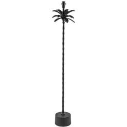 Mat zwarte vloerlamp Armata met palmbladeren>Straluma Discount