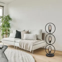 Mat zwarte vloerlamp rings></noscript>Straluma Sale