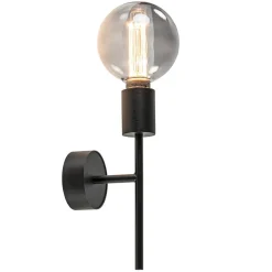 Mat zwarte wandlamp exclusief lichtbron>Straluma Online