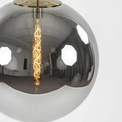 Medina hanglamp bol XL smoke glas met brons><noscript><img width=