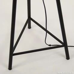 Metalen kooi vloerlamp oud-brons L&L></noscript>Straluma