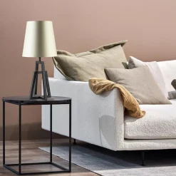 Metalen lampvoet mat zwart exclusief kap><noscript><img width=