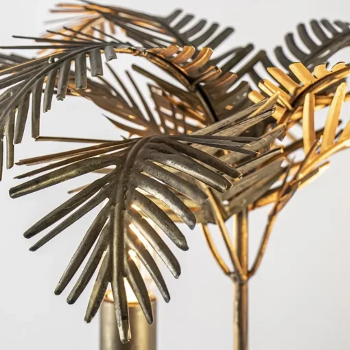 Metalen tafellamp Palm antiek brons Light and Living>Straluma Clearance