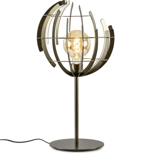 Metalen tafellamp Terra met oud messing afwerking>Straluma Sale