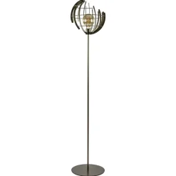 Metalen vloerlamp Terra oud messing>Straluma Best