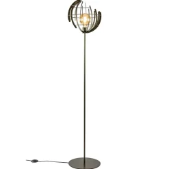 Metalen vloerlamp Terra oud messing>Straluma Best