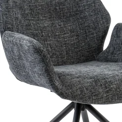 Moderne armstoel donker grijs draaibaar met return-system></noscript>Straluma Best